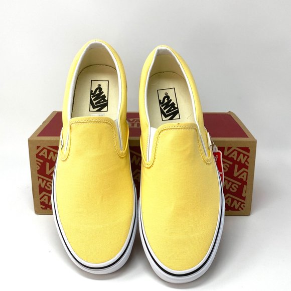 VANS Classic Slip-On Golden Casual Yellow Canvas Shoes Women's Size VN0A4U38WL6 - Picture 3 of 7